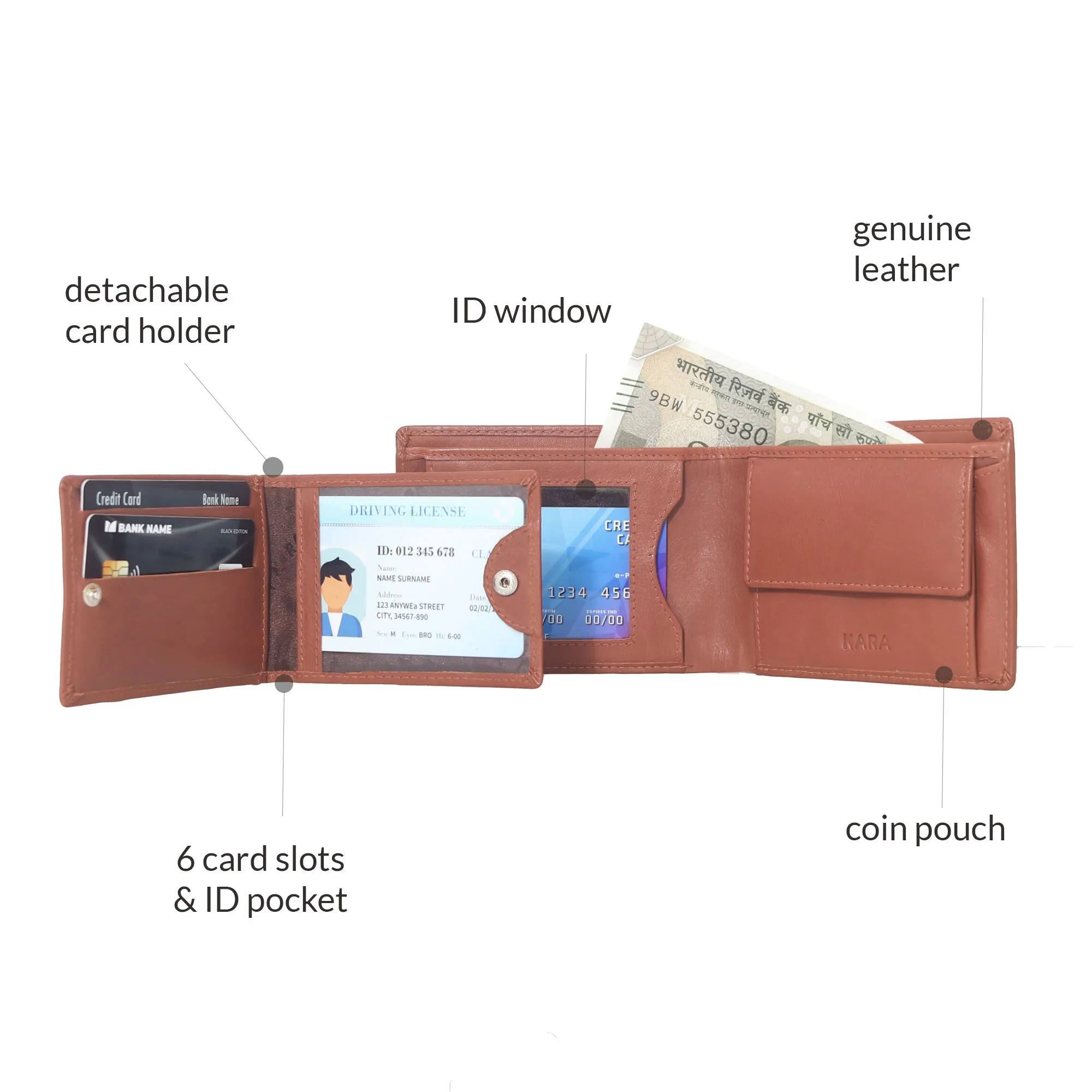 10012 Black Bifold Wallet