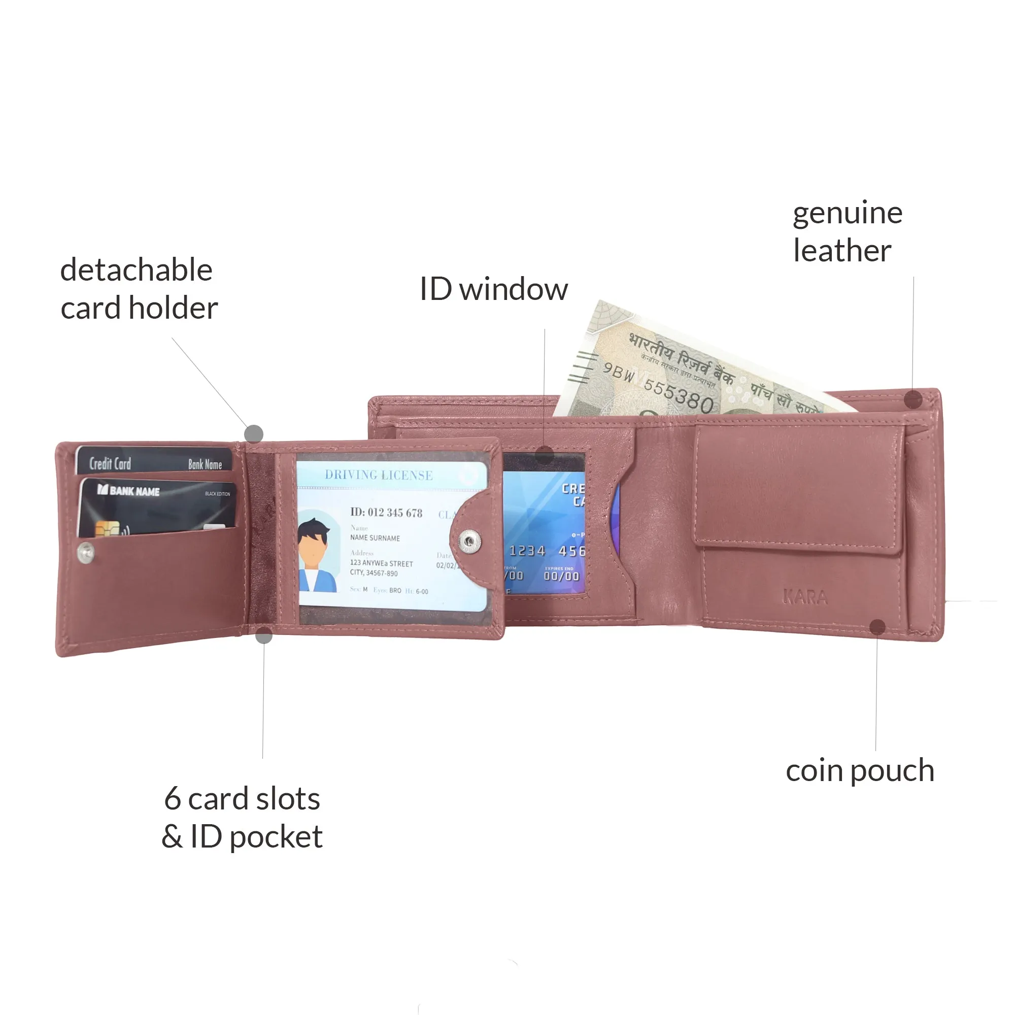 10012 Black Bifold Wallet