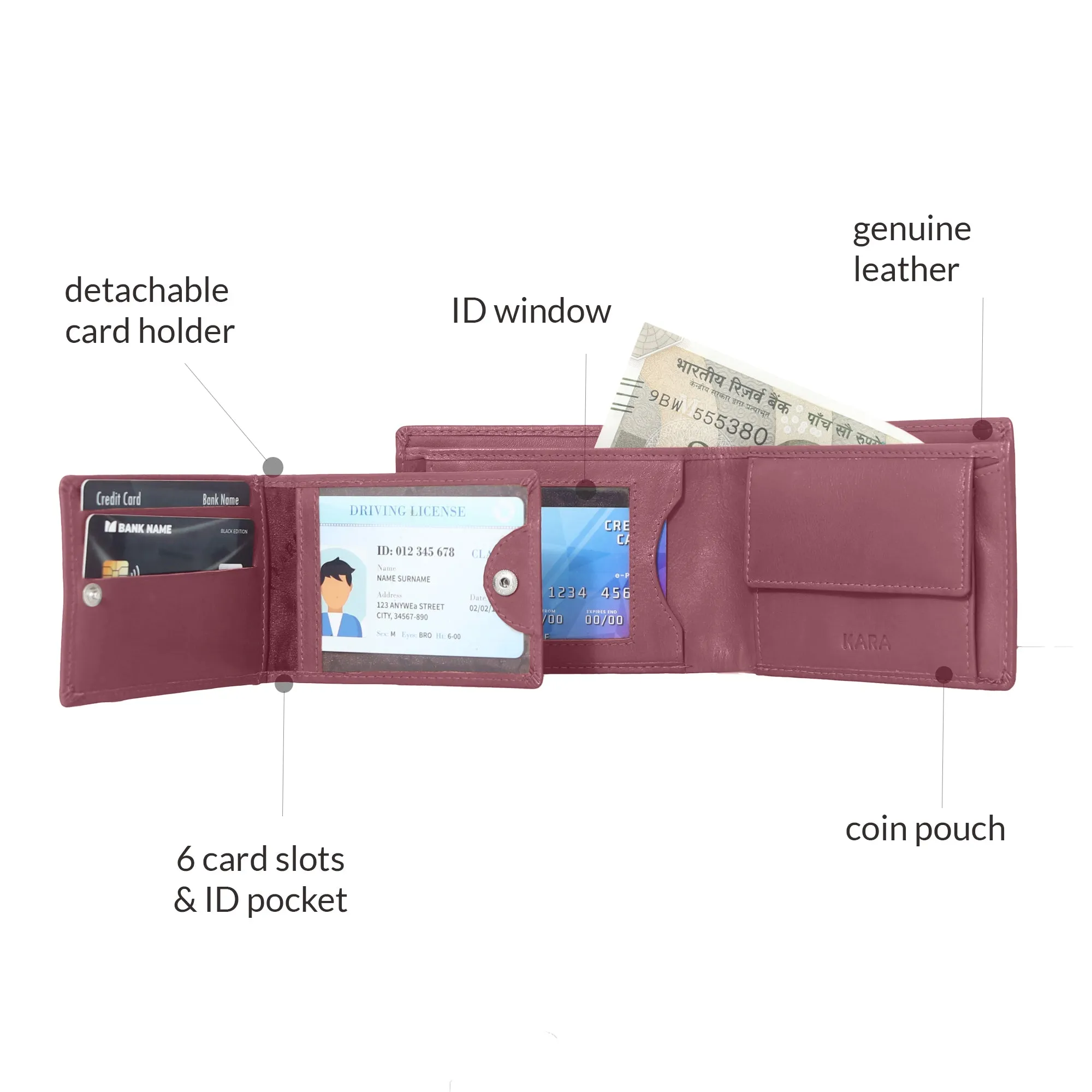 10012 Black Bifold Wallet