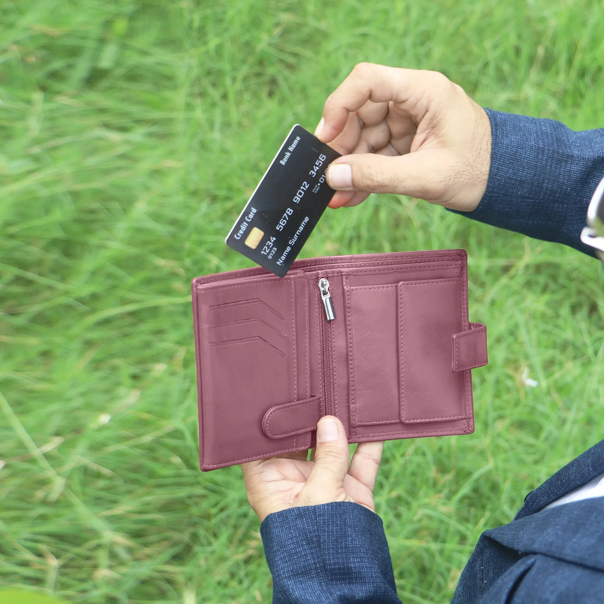 10029 Cognac Leather Wallet
