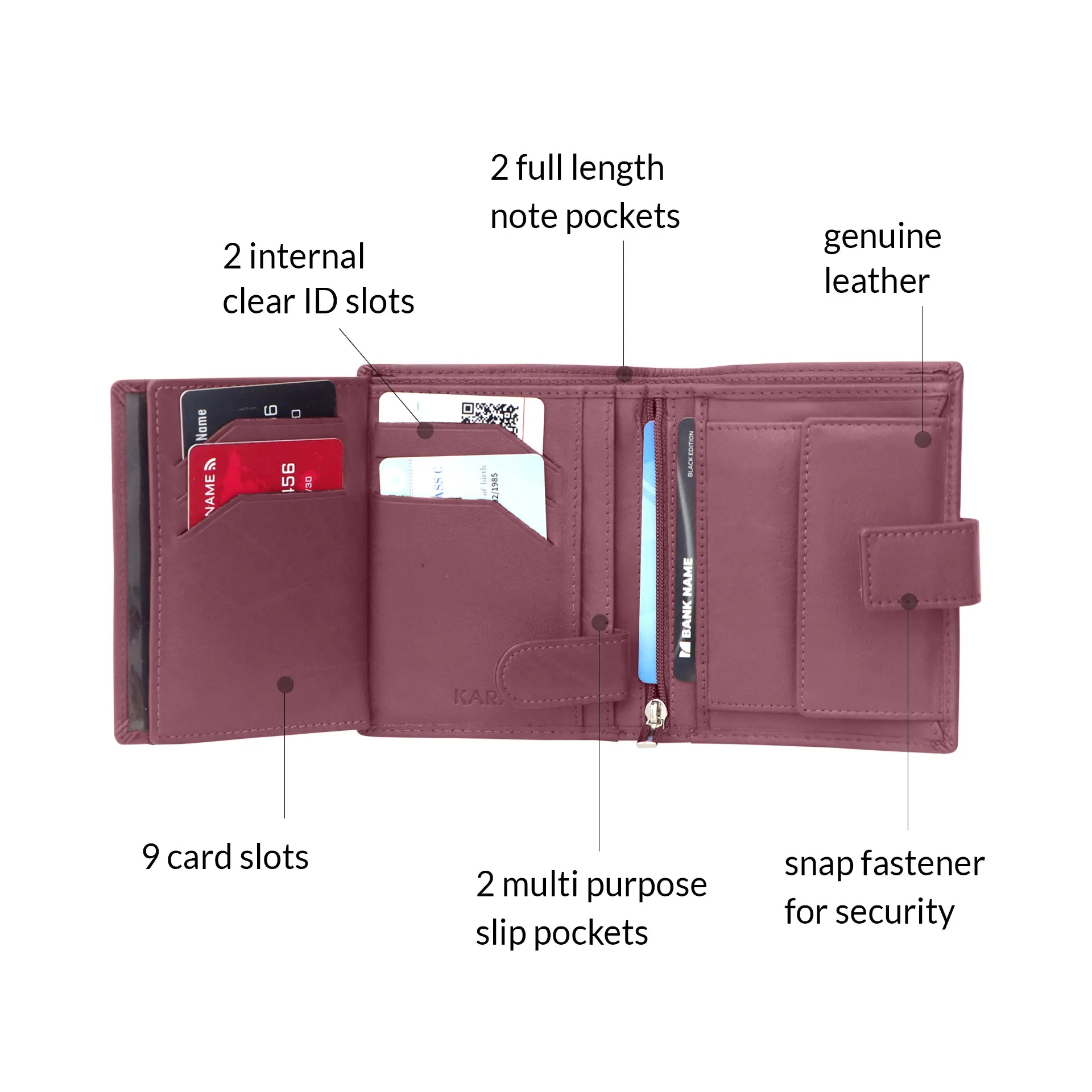 10029 Cognac Leather Wallet