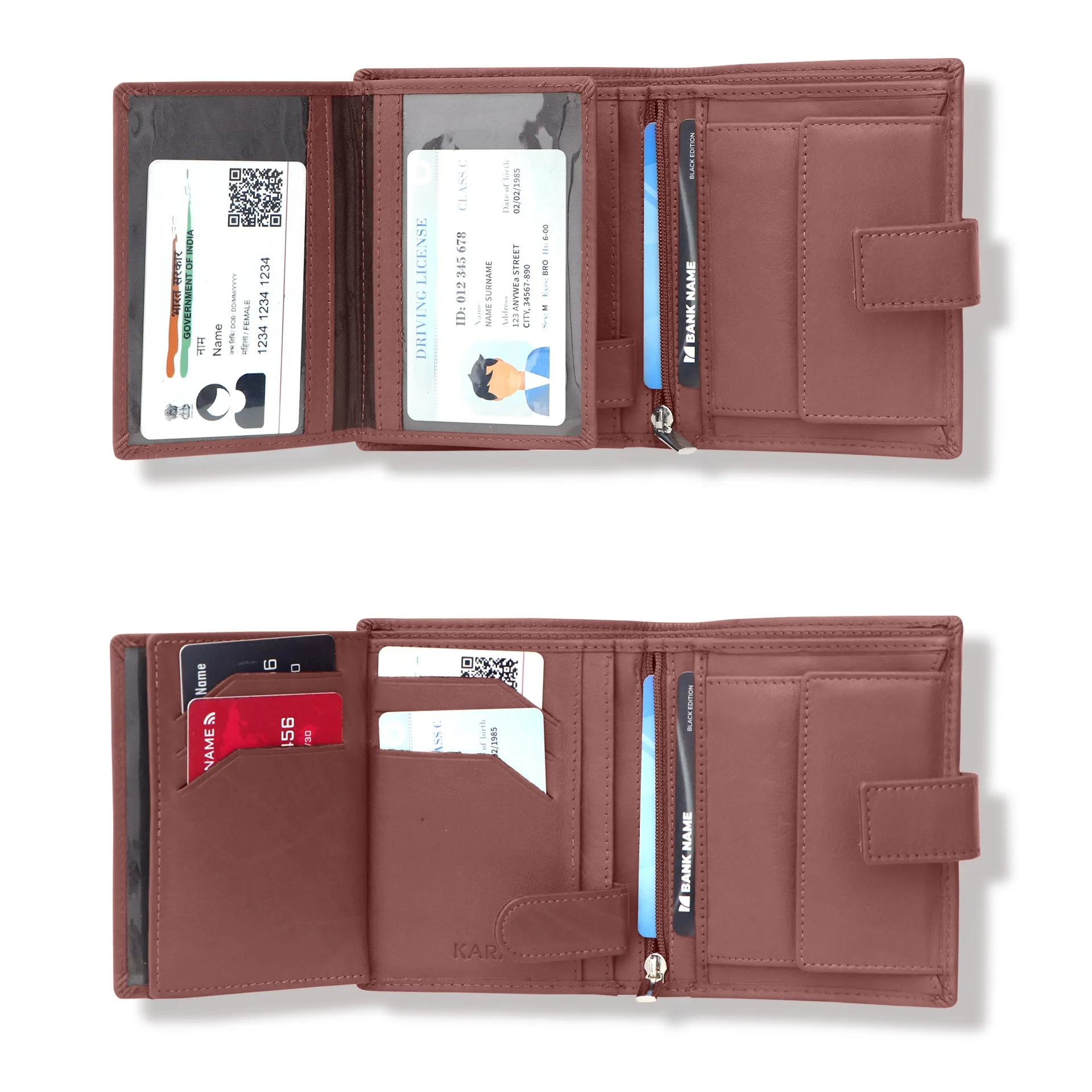 10029 Cognac Leather Wallet