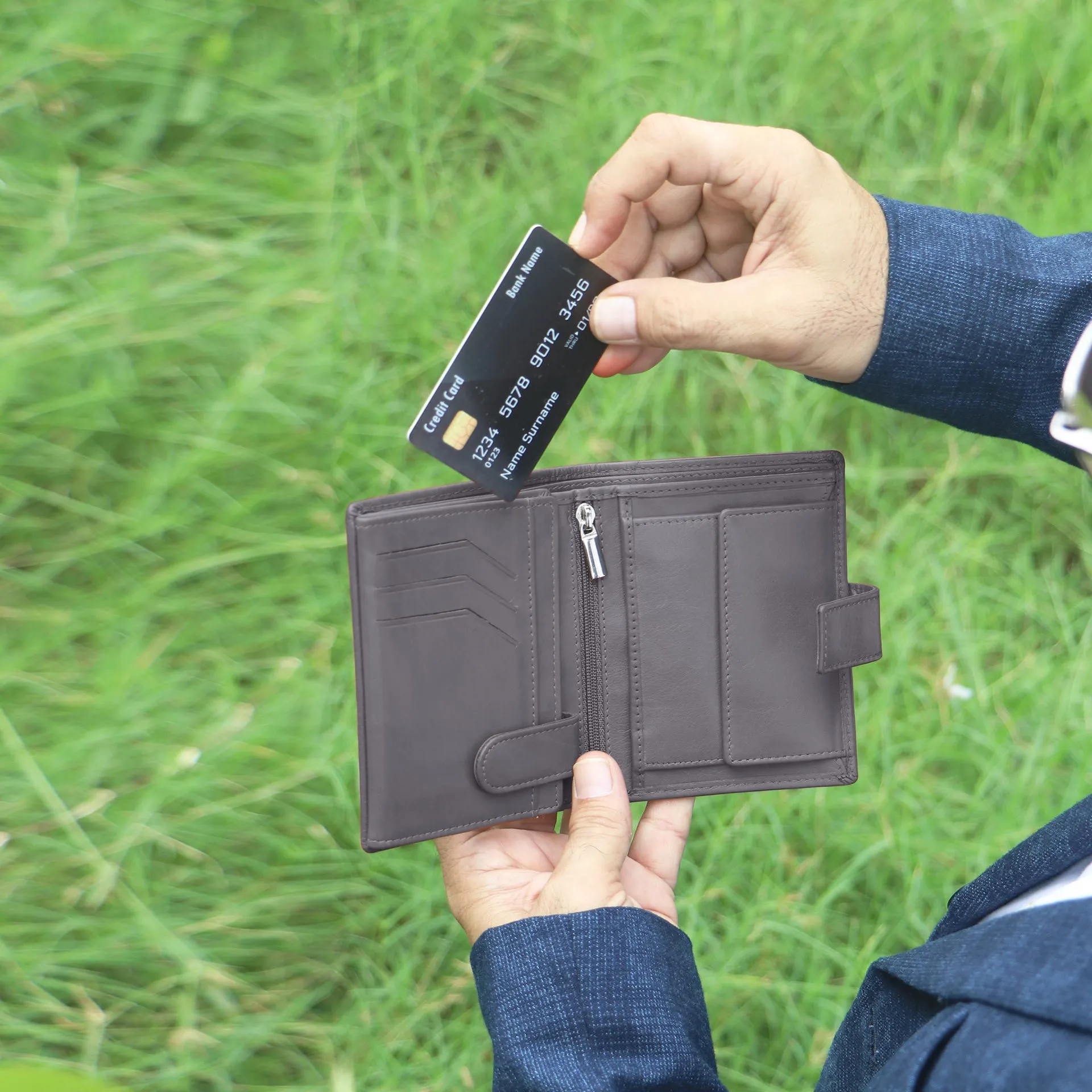 10029 Cognac Leather Wallet