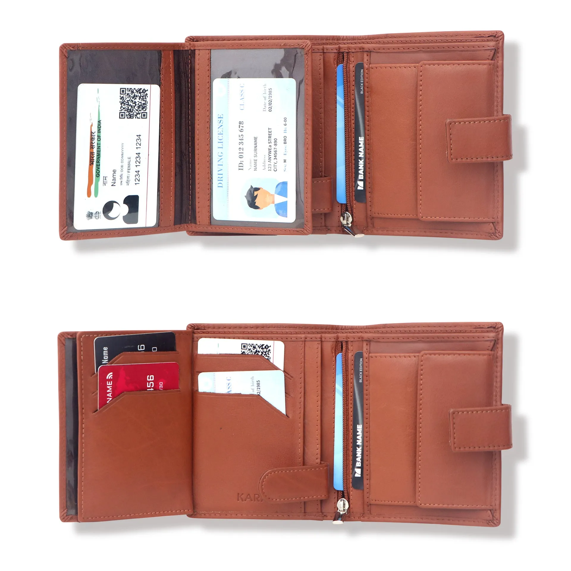 10029 Cognac Leather Wallet