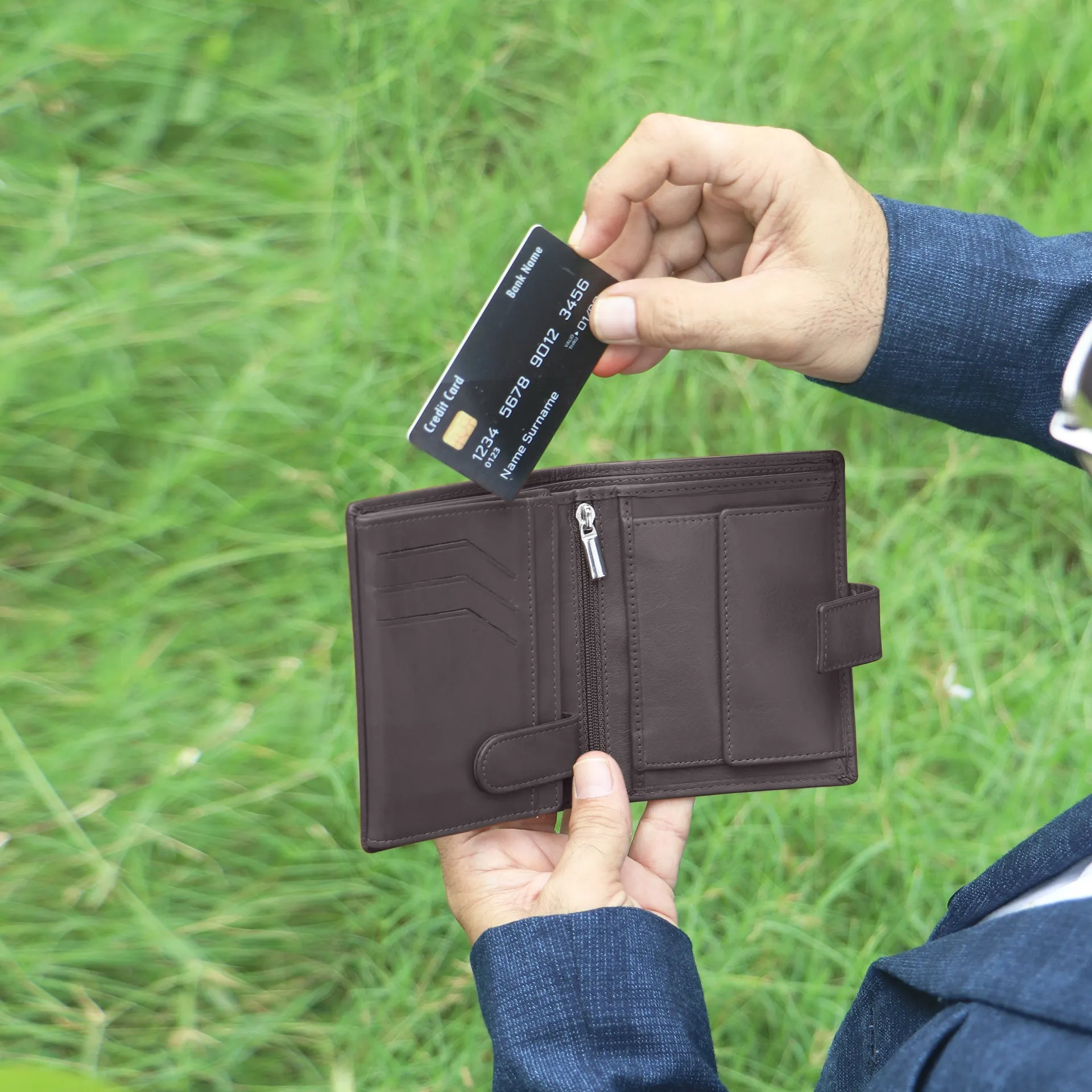 10029 Cognac Leather Wallet