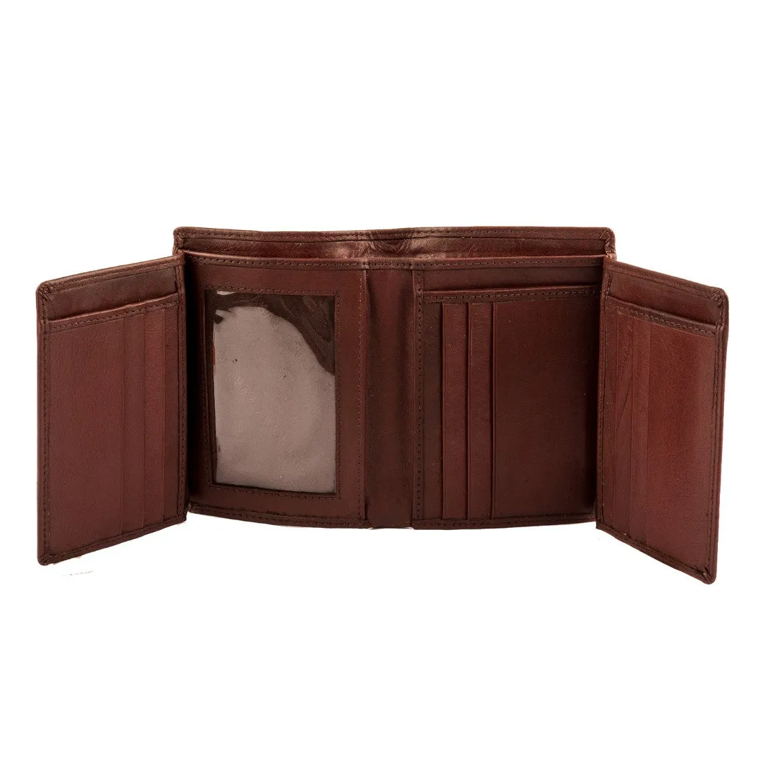 10094 Tan Trifold Wallet