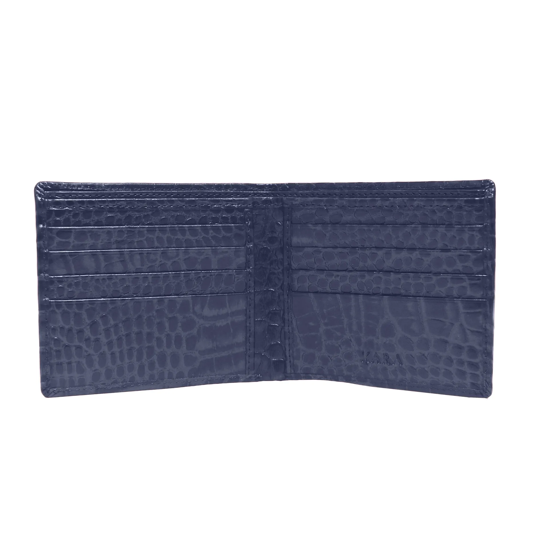 10148 Croco Red Leather Bifold Wallet for Men
