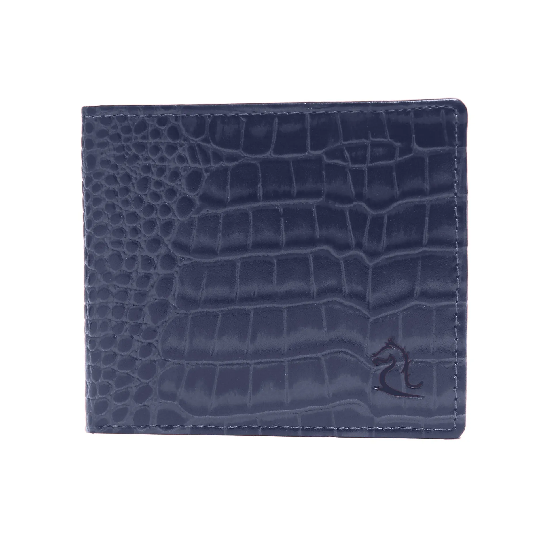 10148 Croco Red Leather Bifold Wallet for Men