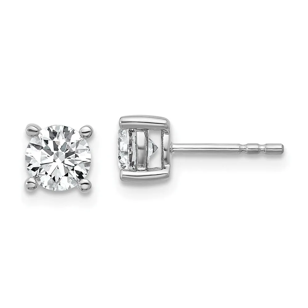 14k Gold 1/5 ct Round Lab Grown Diamond Stud Earrings VS Clarity, D-E Color