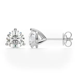 14K White Gold Diamond Martini Stud 1.38CTW