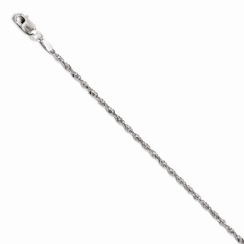 14K White Gold Singapore with Lock Bracelet