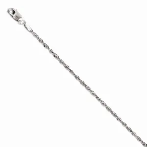 14K White Gold Singapore with Lock Bracelet