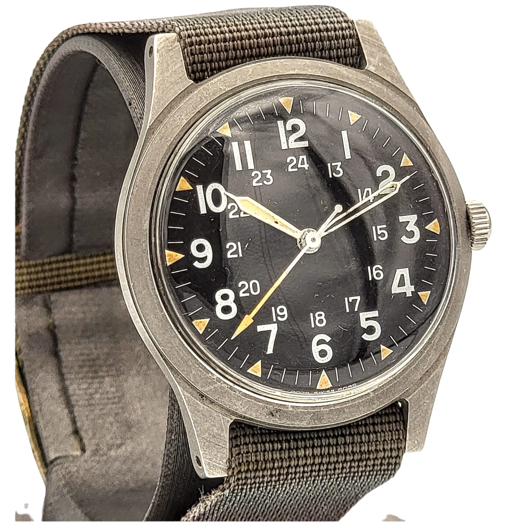 1974 Benrus GG-W-113 U.S. Military Pilots Wrist Watch Vietnam War