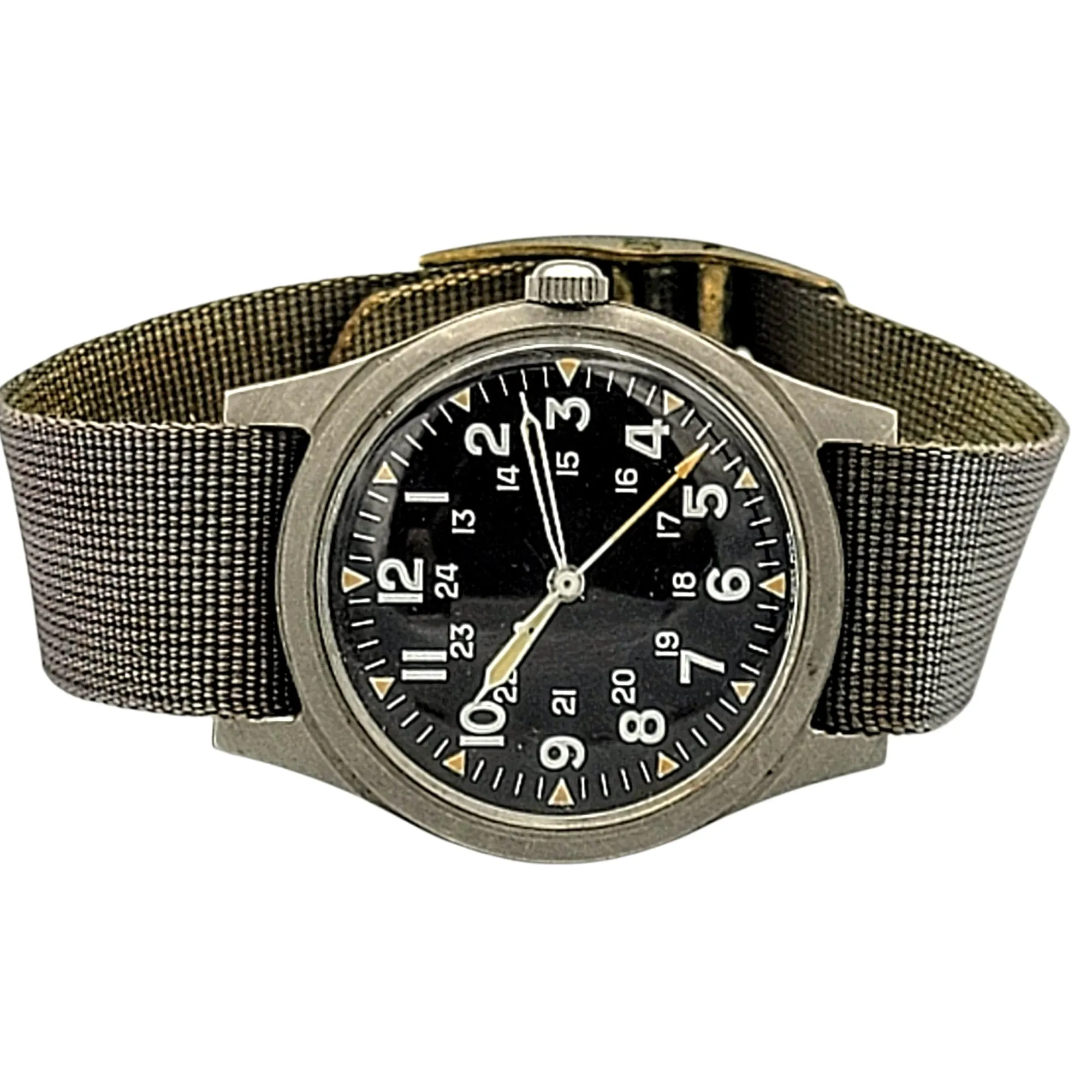 1974 Benrus GG-W-113 U.S. Military Pilots Wrist Watch Vietnam War