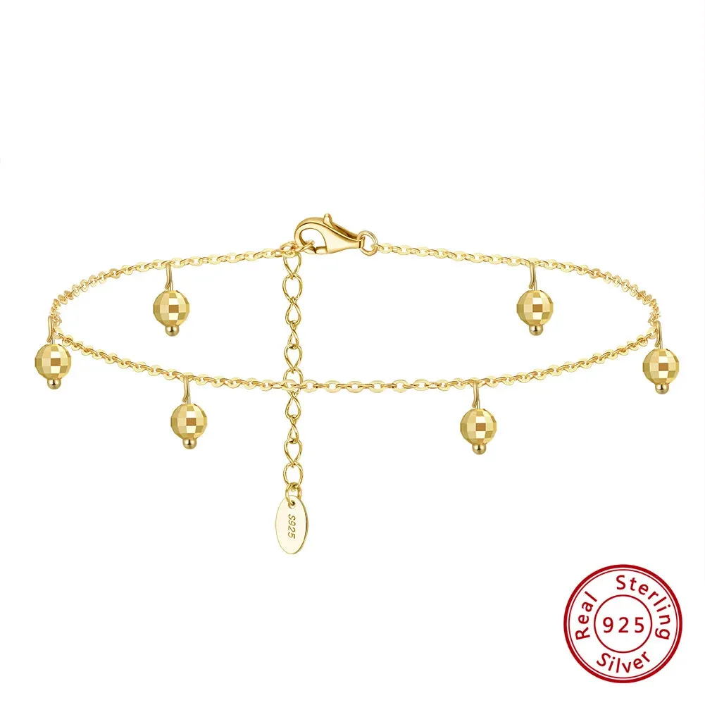 925 Sterling Silver Star Anklets for Women