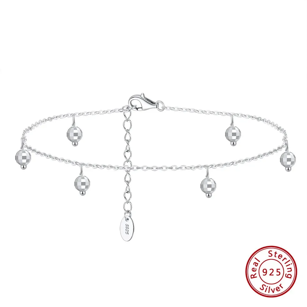 925 Sterling Silver Star Anklets for Women