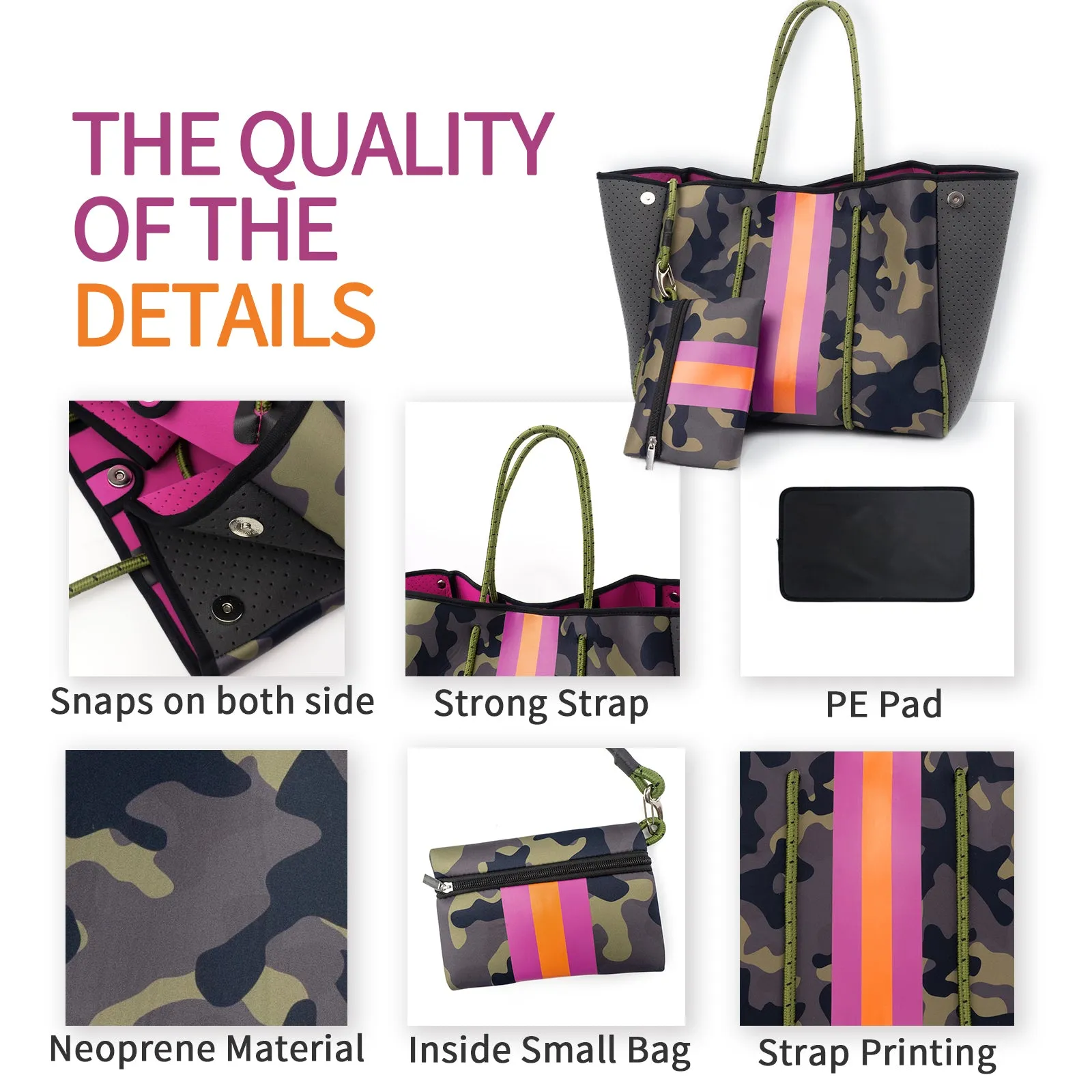 Andrea Neoprene Tote | Ouname