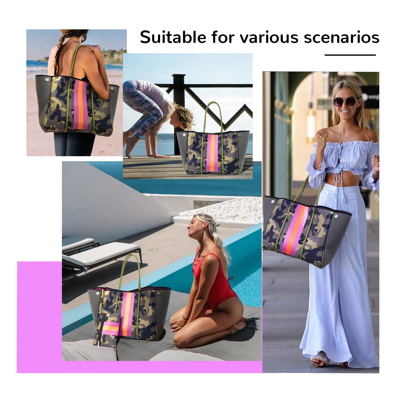 Andrea Neoprene Tote | Ouname