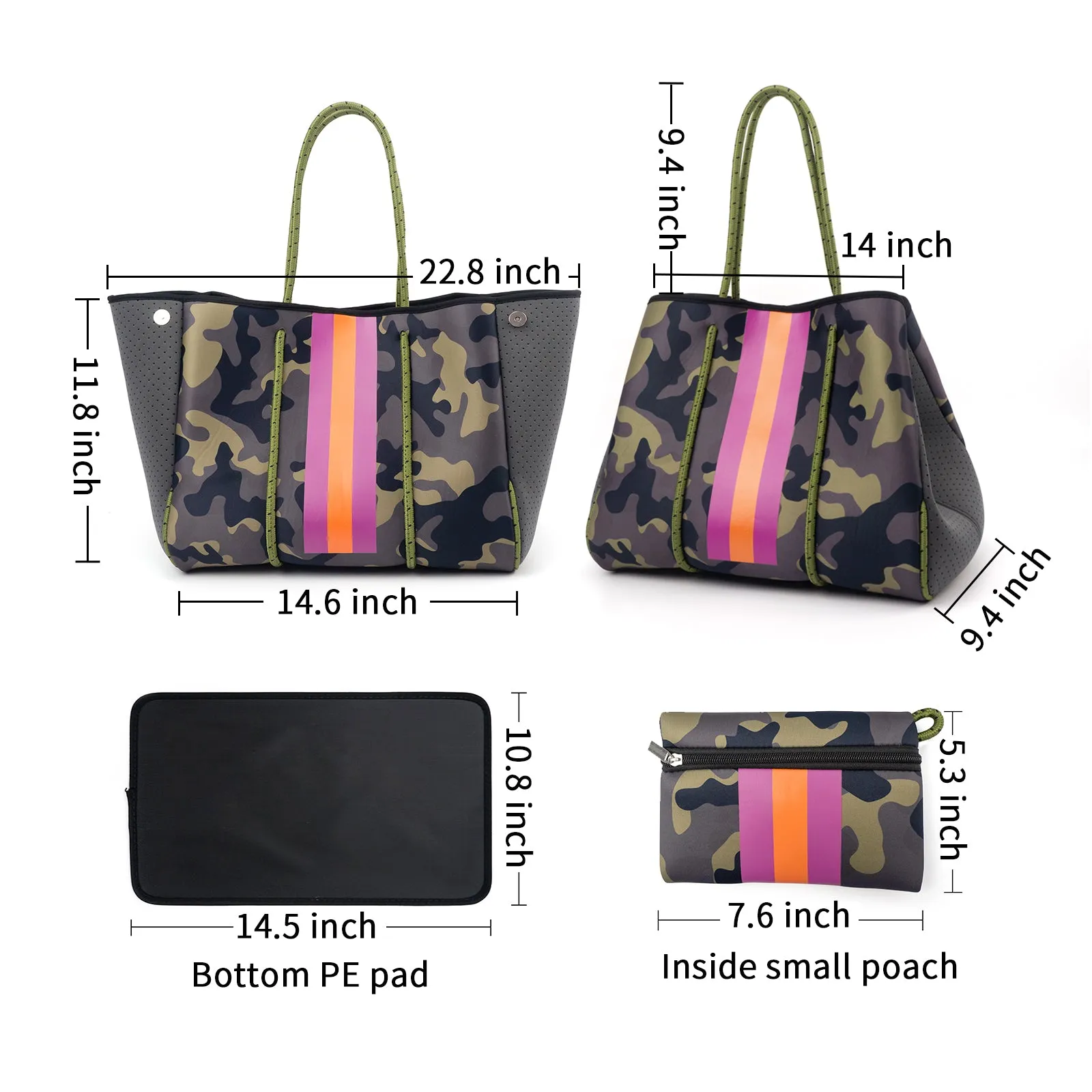 Andrea Neoprene Tote | Ouname