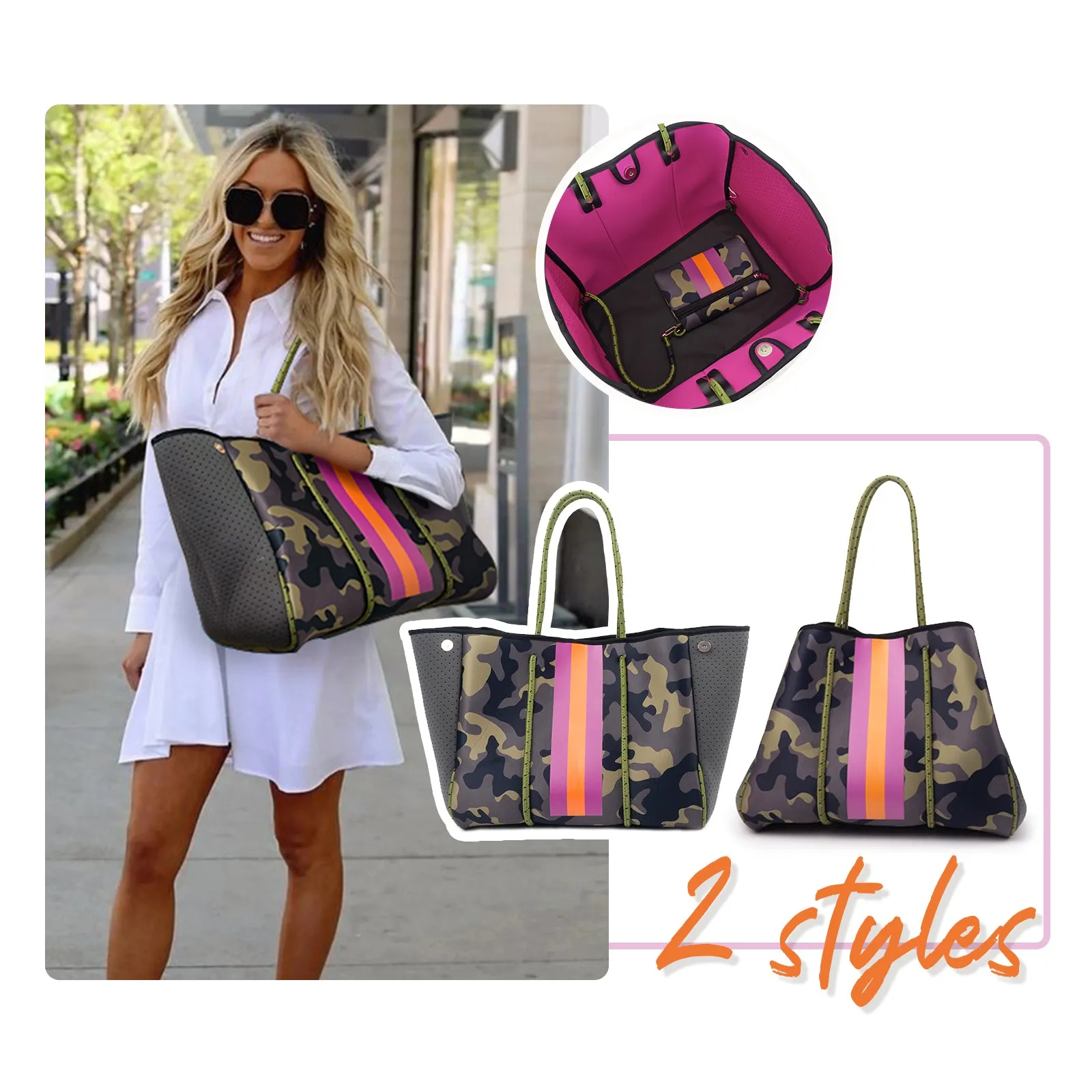 Andrea Neoprene Tote | Ouname