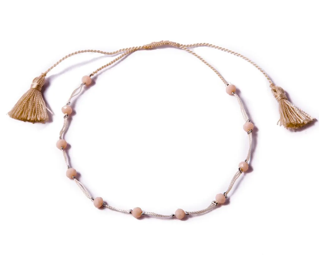 Anklet  - White Briolette String Anklet