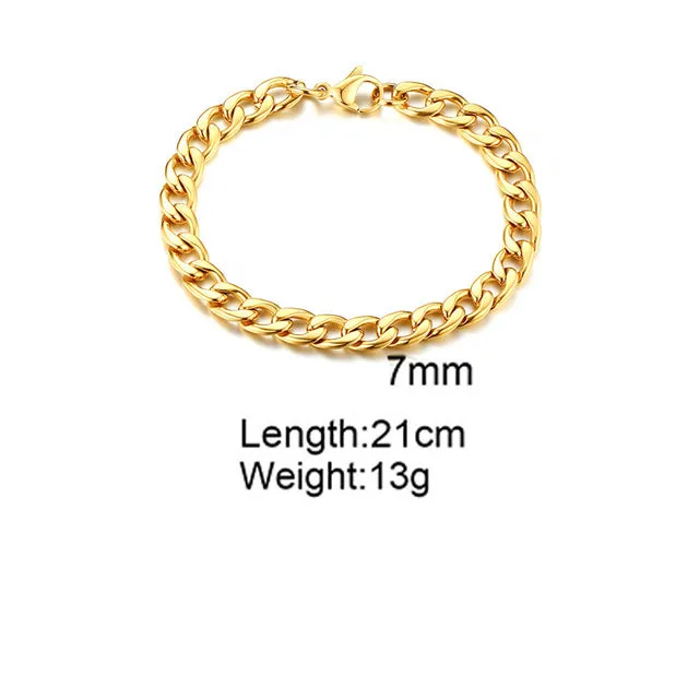 Anklets For Men Bracelet, Cuban Chain Anklet Bracelet