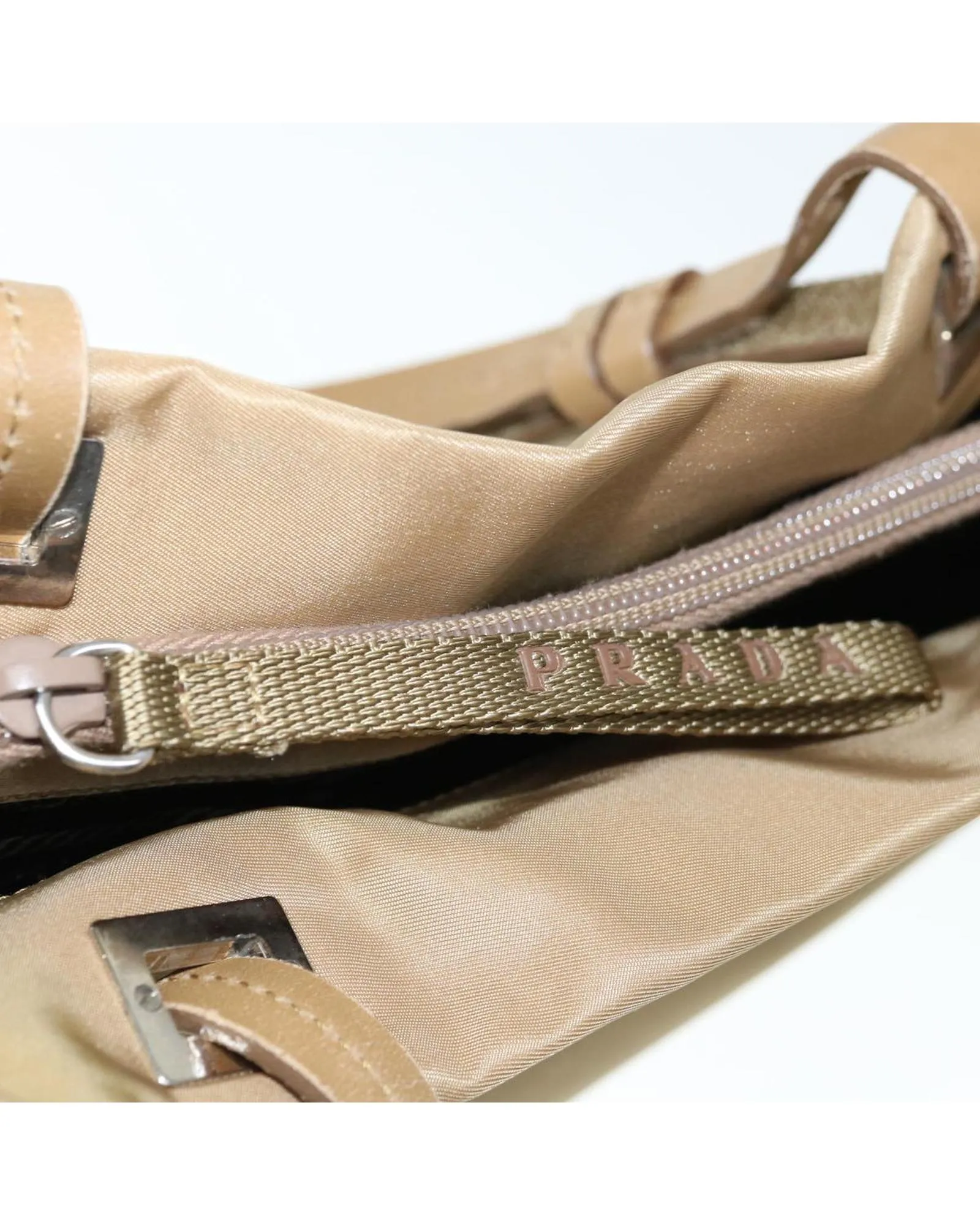 Beige Nylon Tote Bag by Prada - Authentic