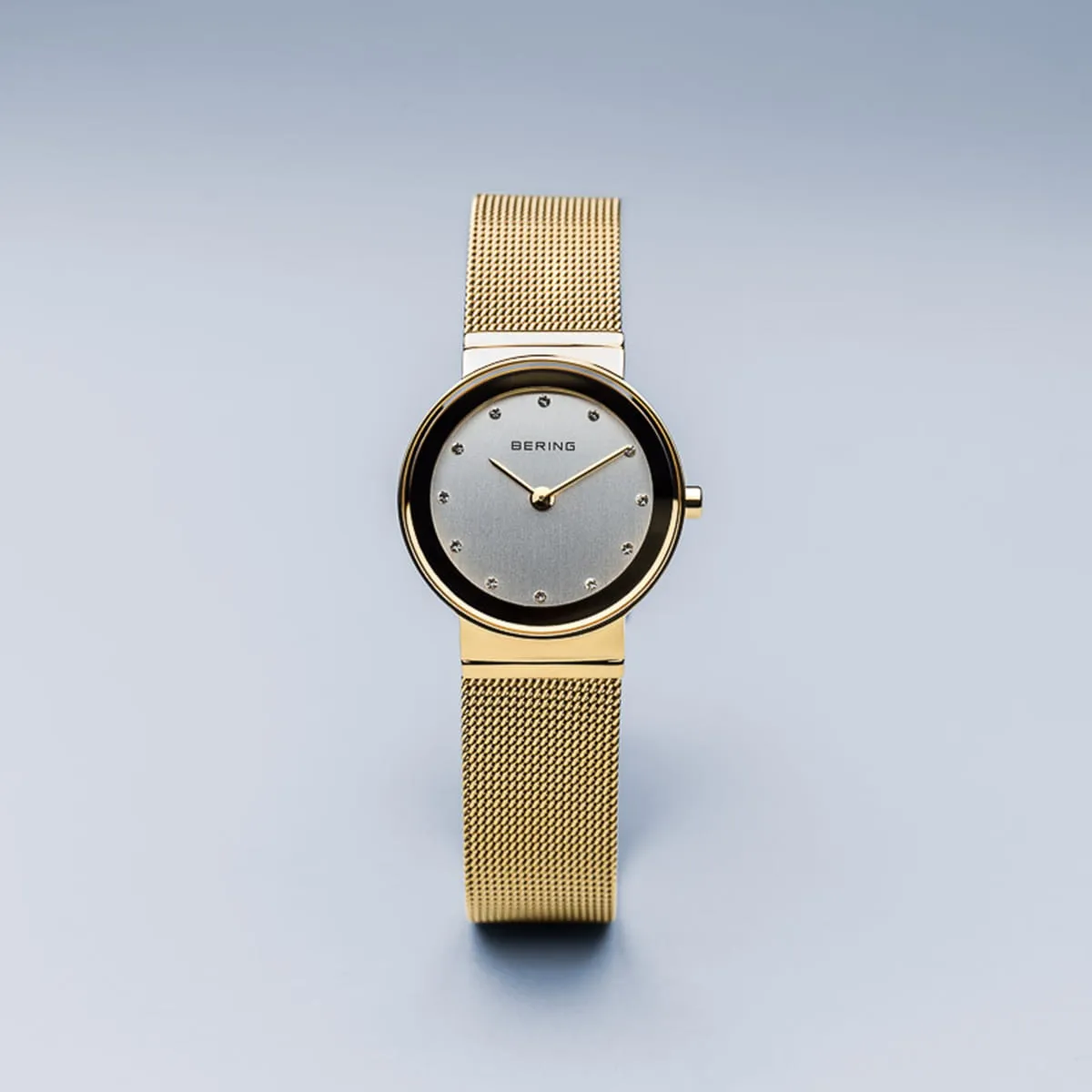 Bering Ladies Classic Gold Plated Mesh Watch
