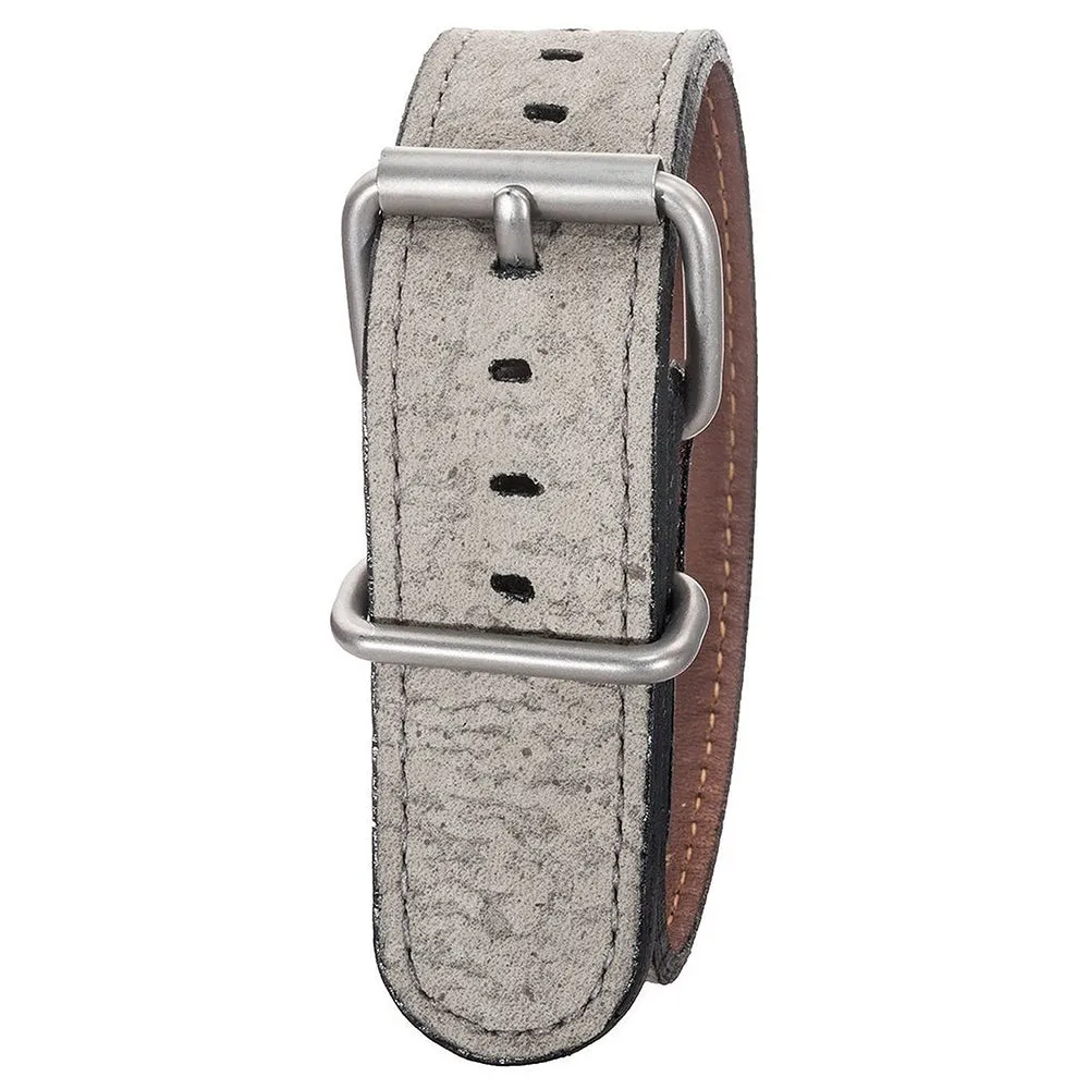 Bertucci Montanaro Survival Gray Leather Olive Watch Band - B-152M