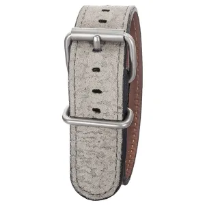 Bertucci Montanaro Survival Gray Leather Olive Watch Band - B-152M