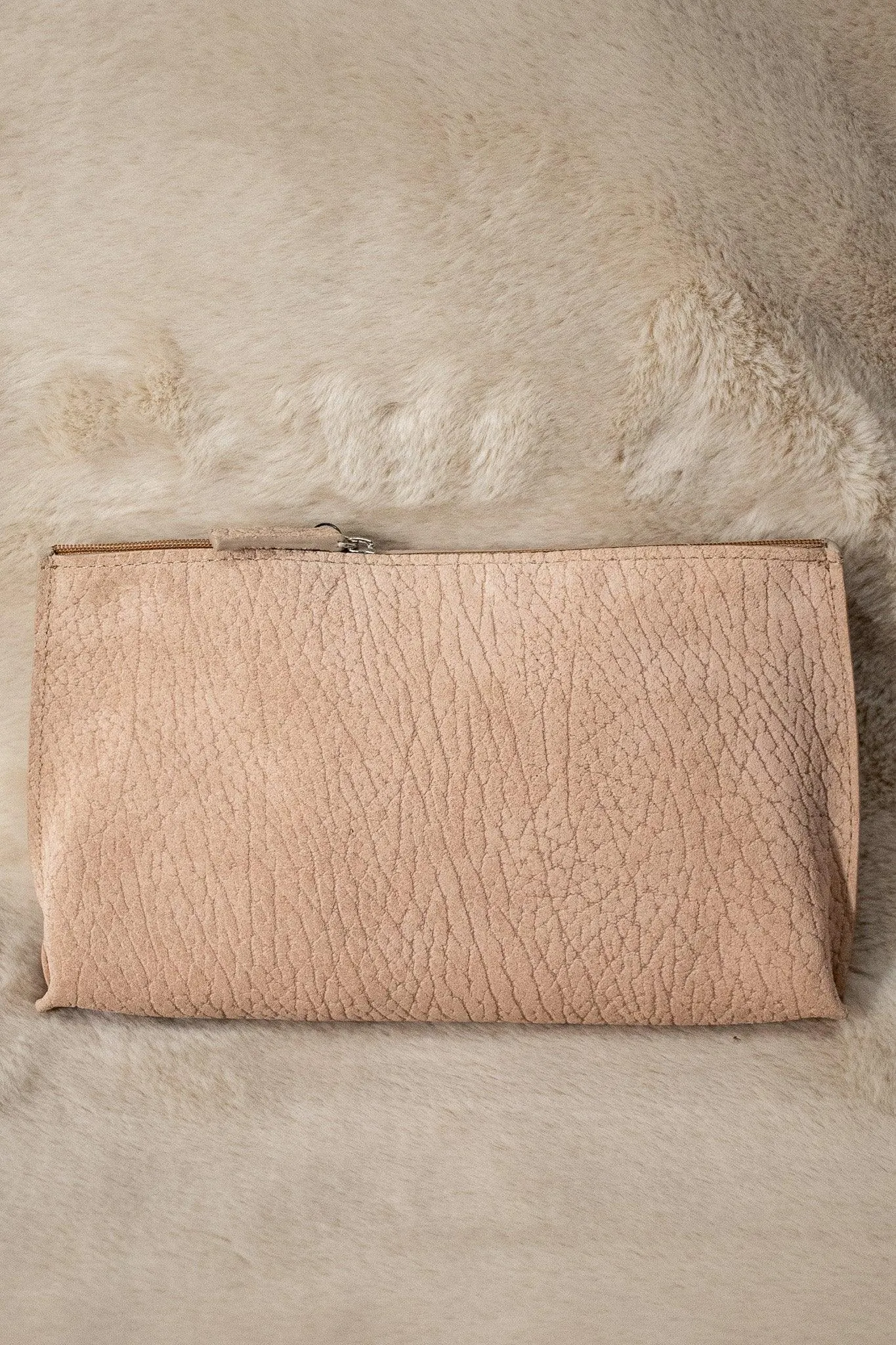 Blush Suede Essential Pouch