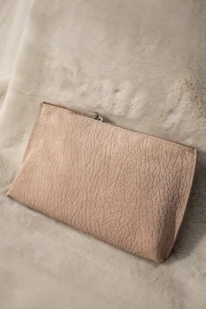 Blush Suede Essential Pouch