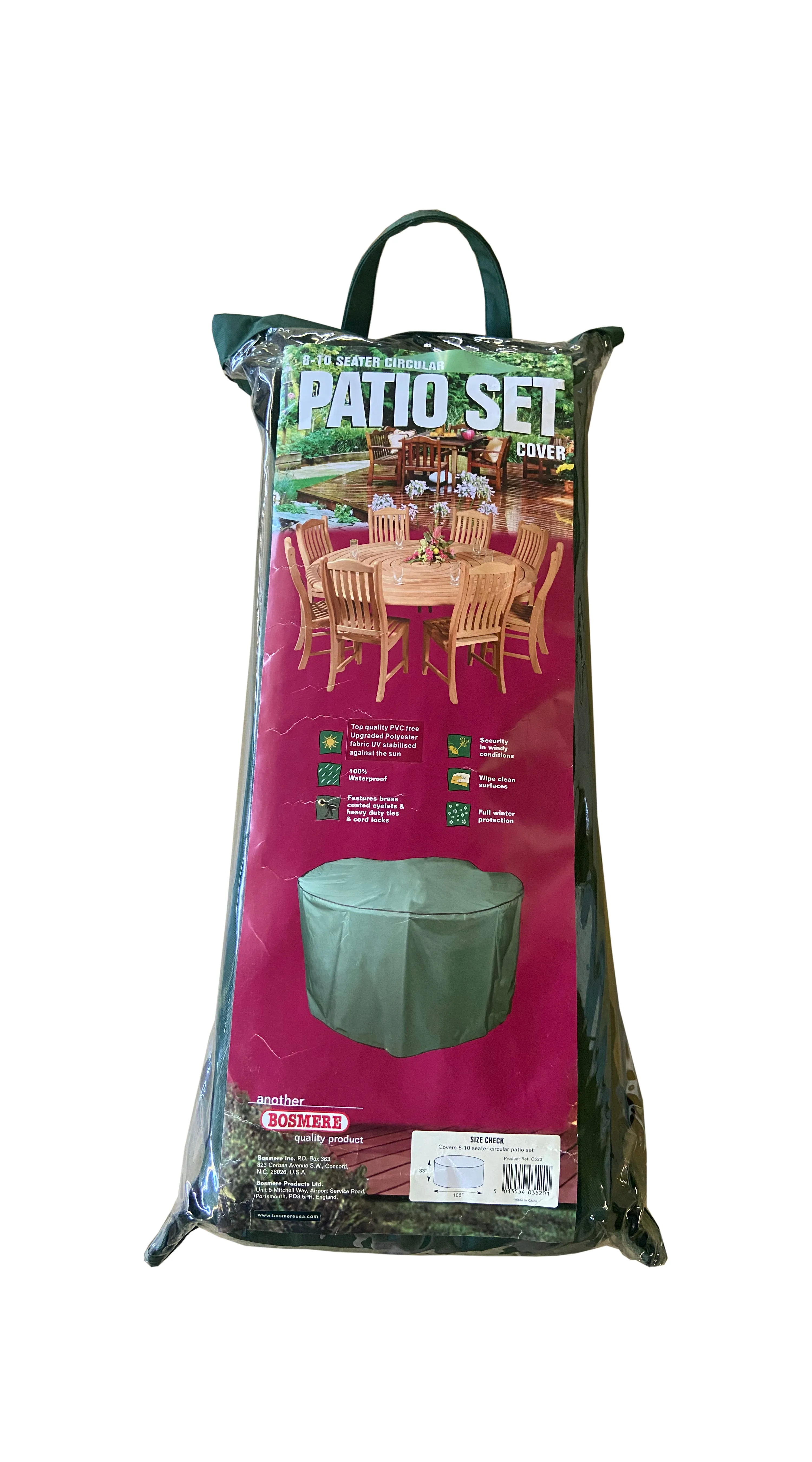 Bosmere Round Table & Chairs Cover 108"