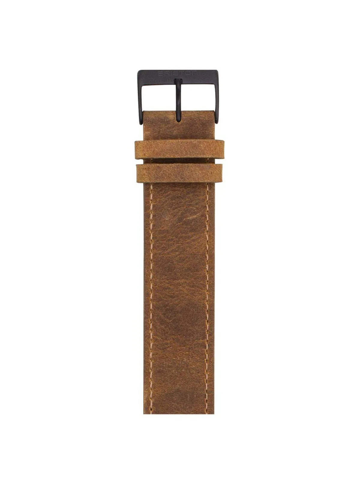 Briston Vintage Leather Strap Brown PVD 20mm