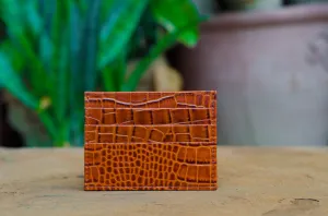 Brown Leather Slim Card Holder