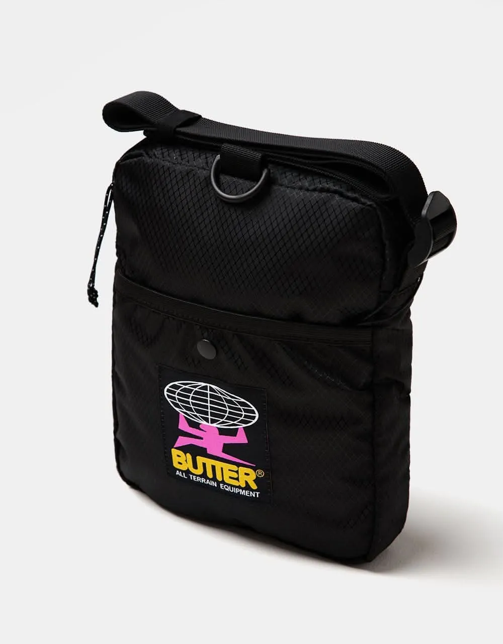 Butter Goods Ripstop Side Bag - Black