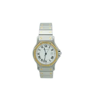 Cartier ST.ST & Gold Santos Octagon Automatic Watch