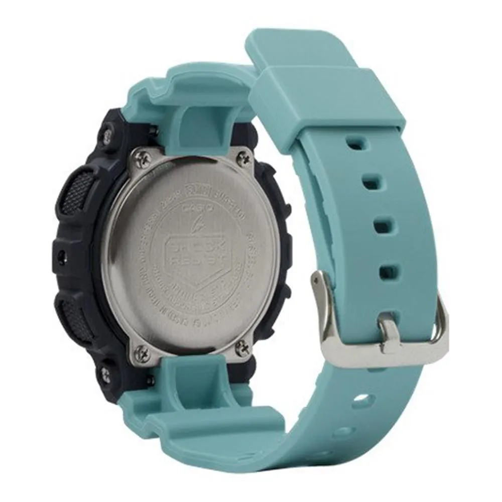 Casio Womens G-Shock BLue Resin Strap Black Analog-Digital Dial Quartz Watch - GMAS140-2A