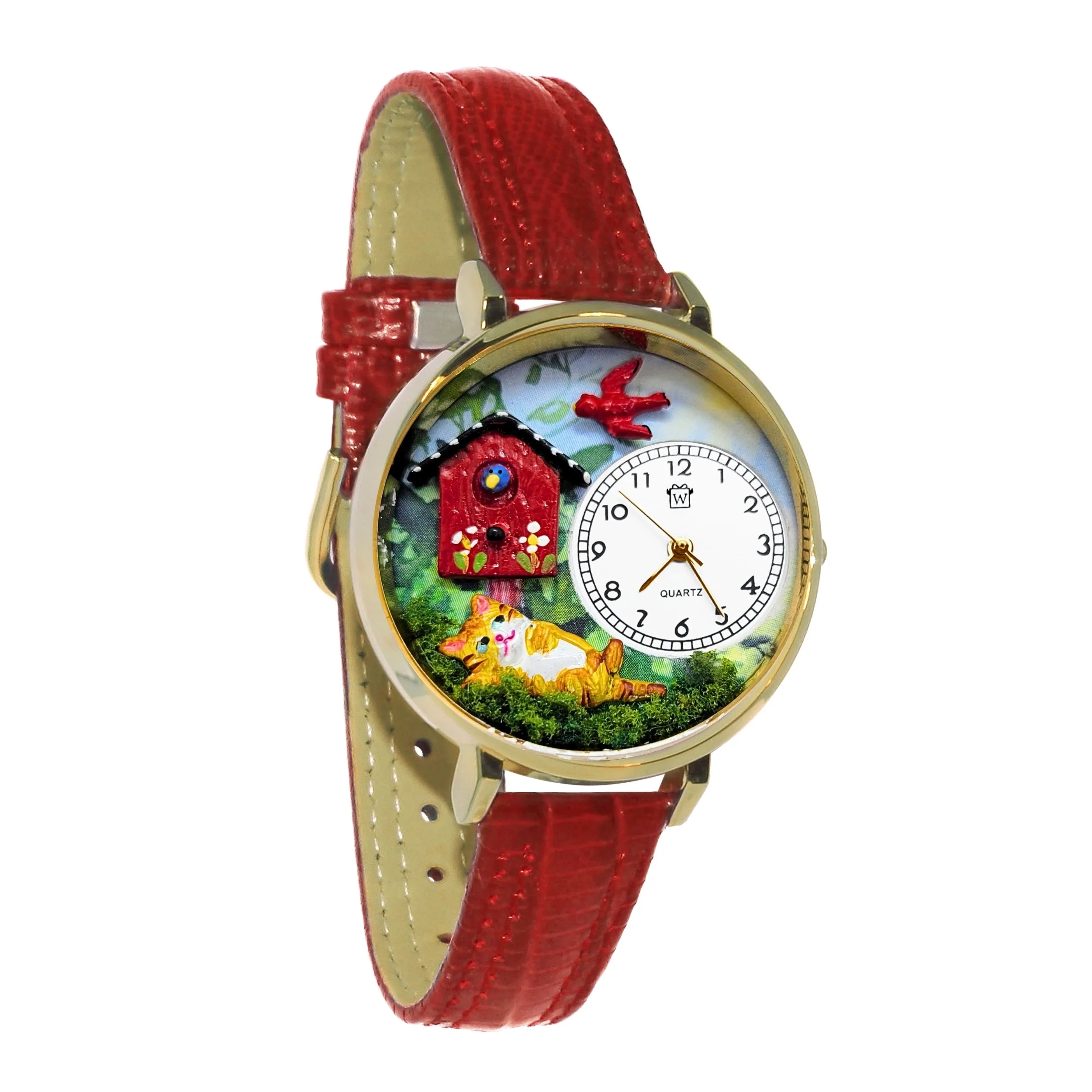 Cat Bird Daydream 3D Watch Large Style