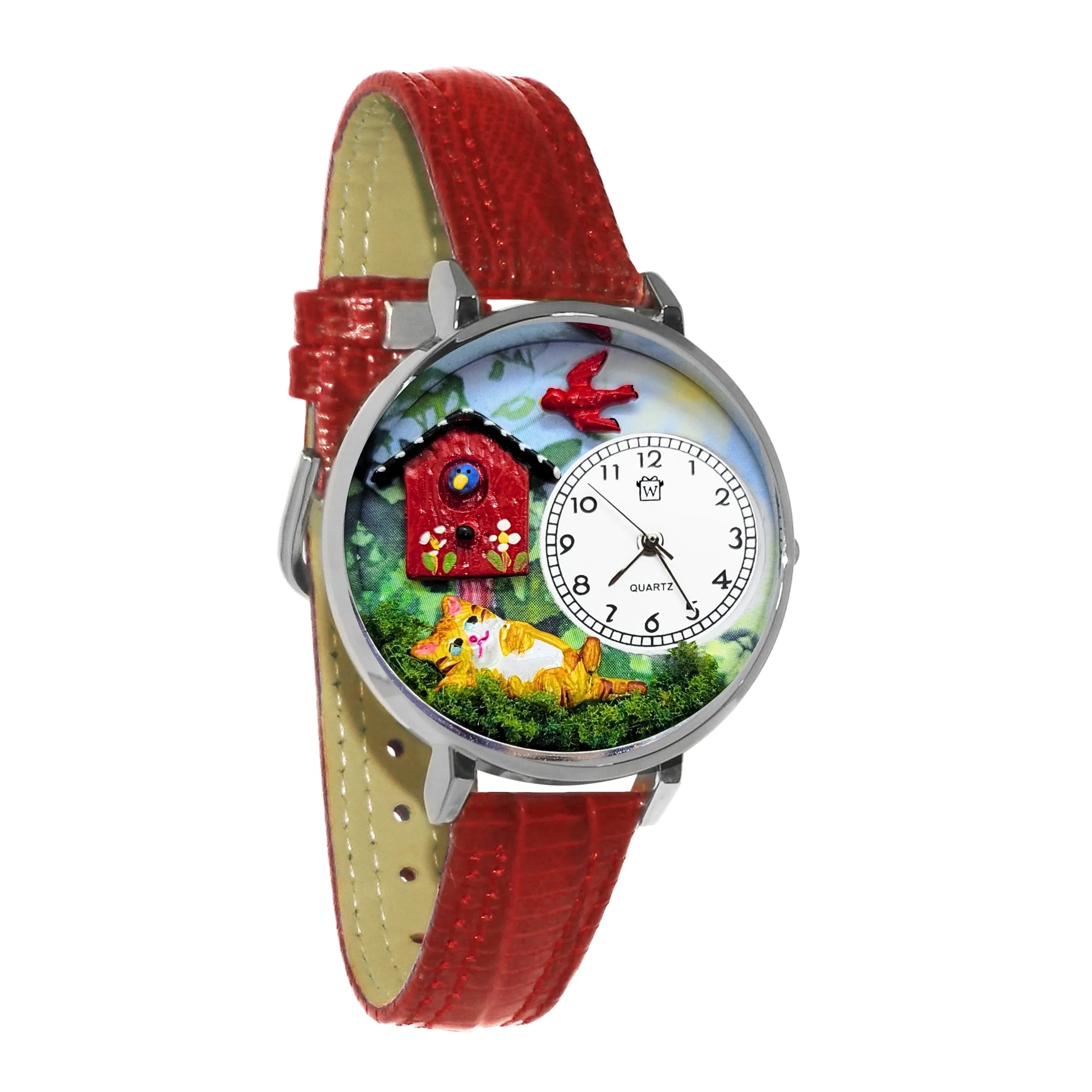 Cat Bird Daydream 3D Watch Large Style