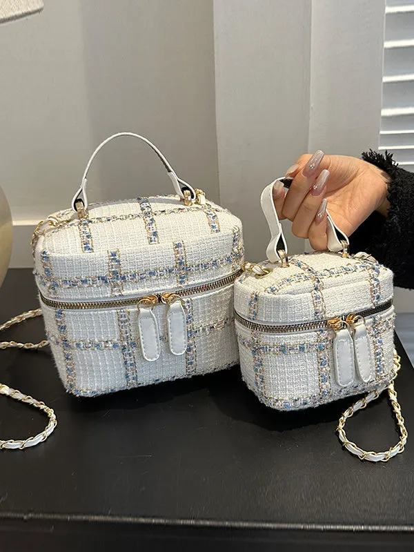 Chains Zipper Handbags Crossbody Bags