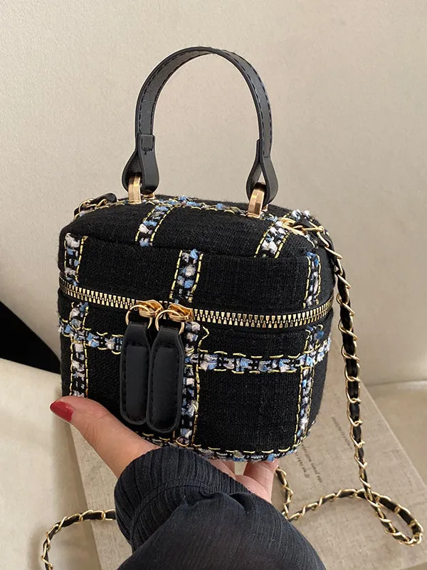 Chains Zipper Handbags Crossbody Bags