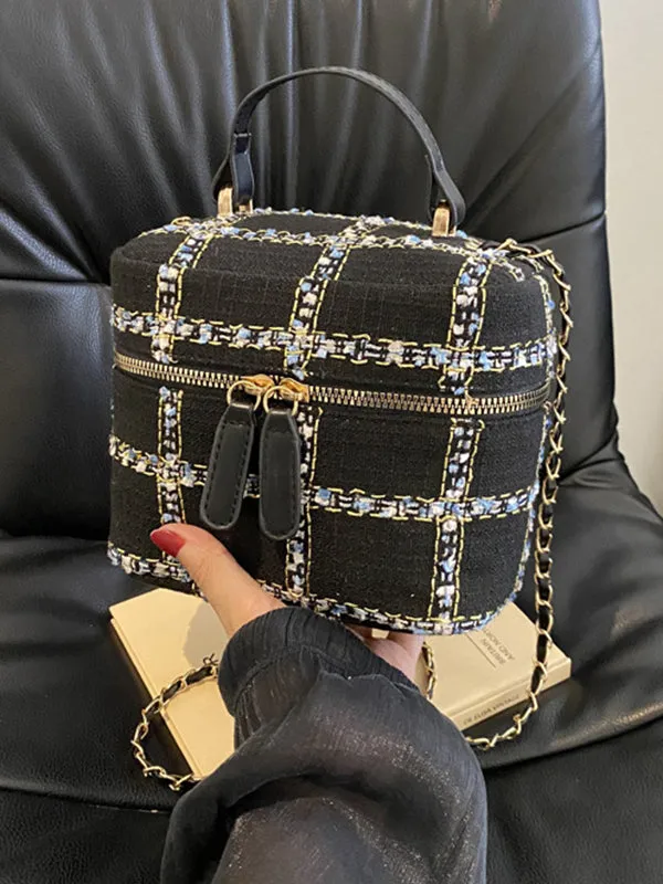 Chains Zipper Handbags Crossbody Bags