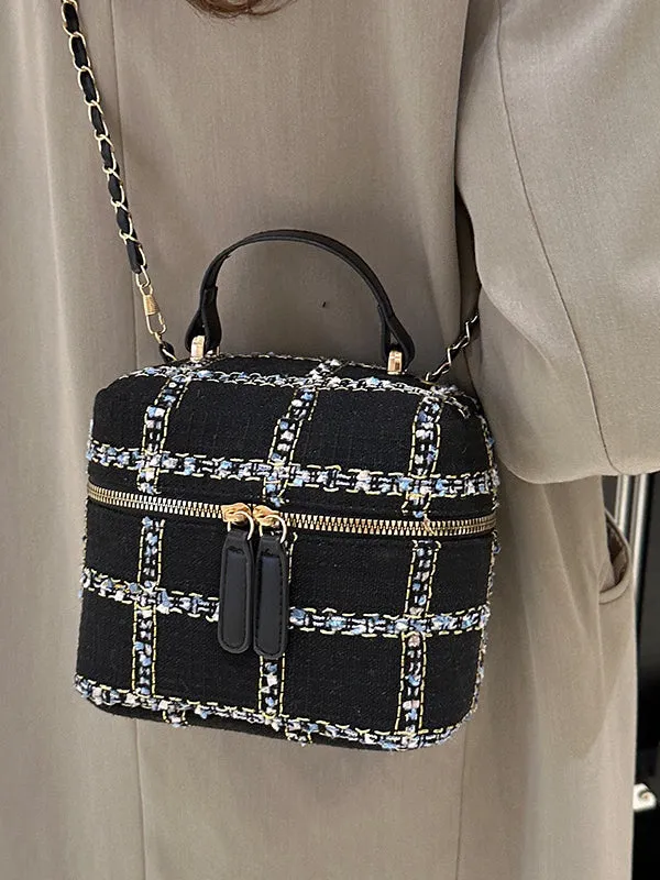 Chains Zipper Handbags Crossbody Bags