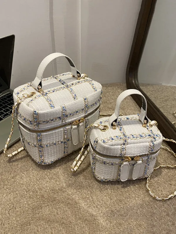 Chains Zipper Handbags Crossbody Bags