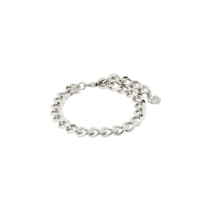 CHARM curb chain bracelet silver-plated