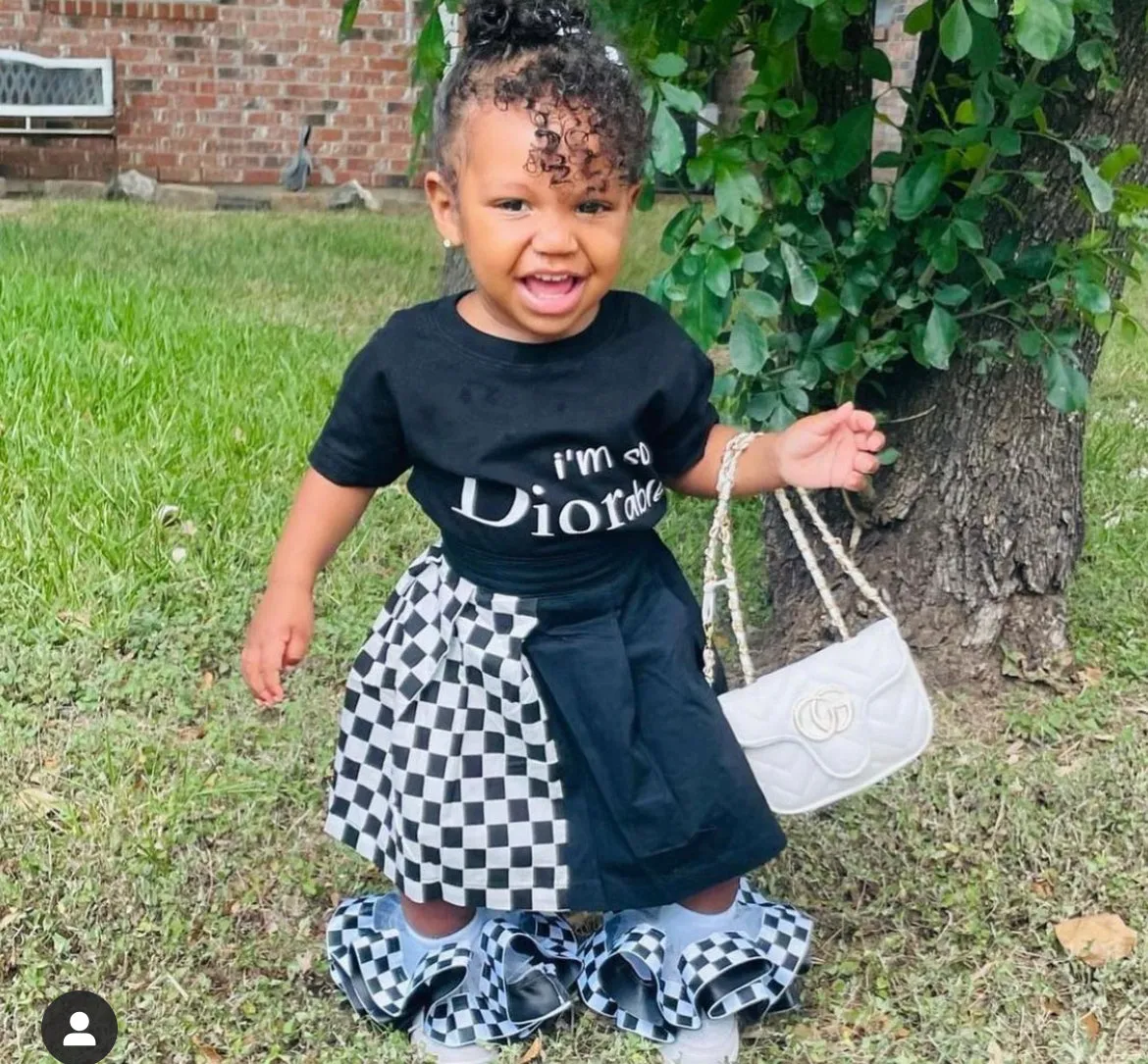 checkerboard Tutu socks