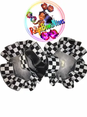 checkerboard Tutu socks