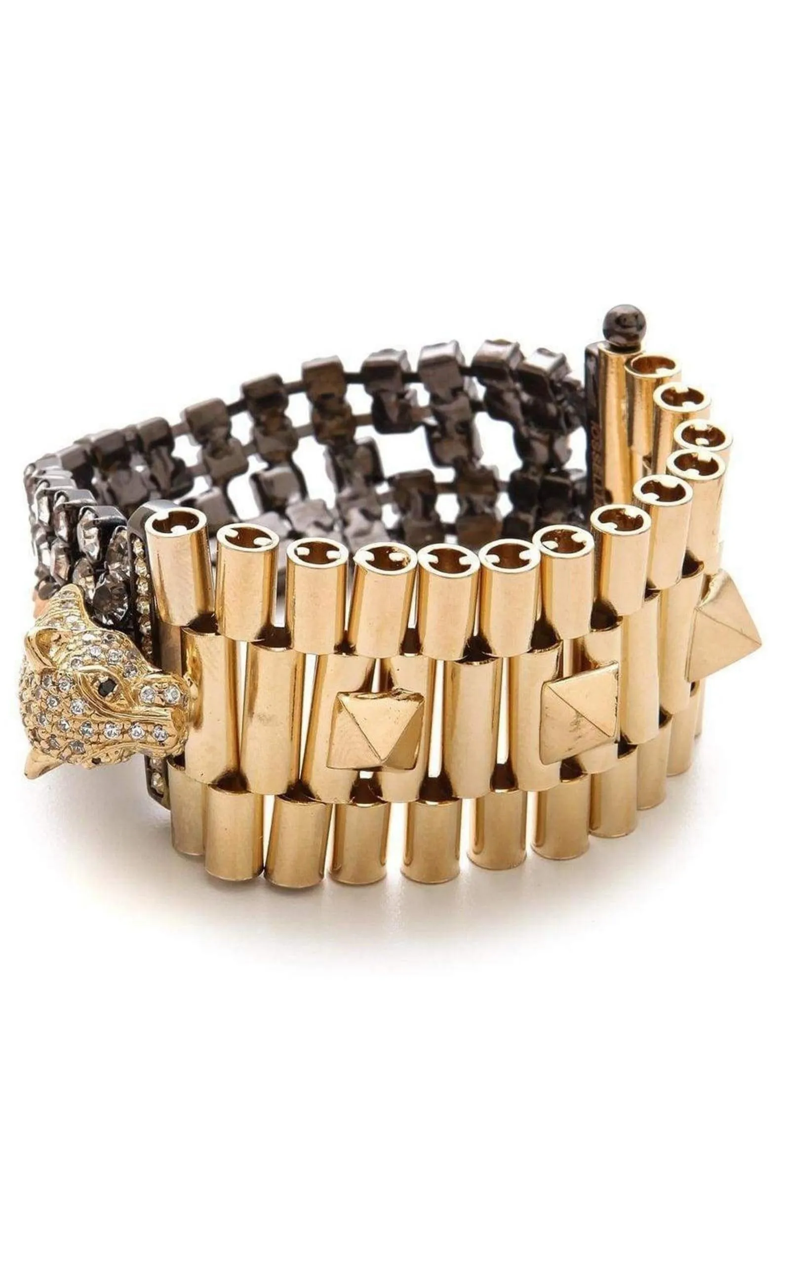 Cheetah Head Crystal Bracelet
