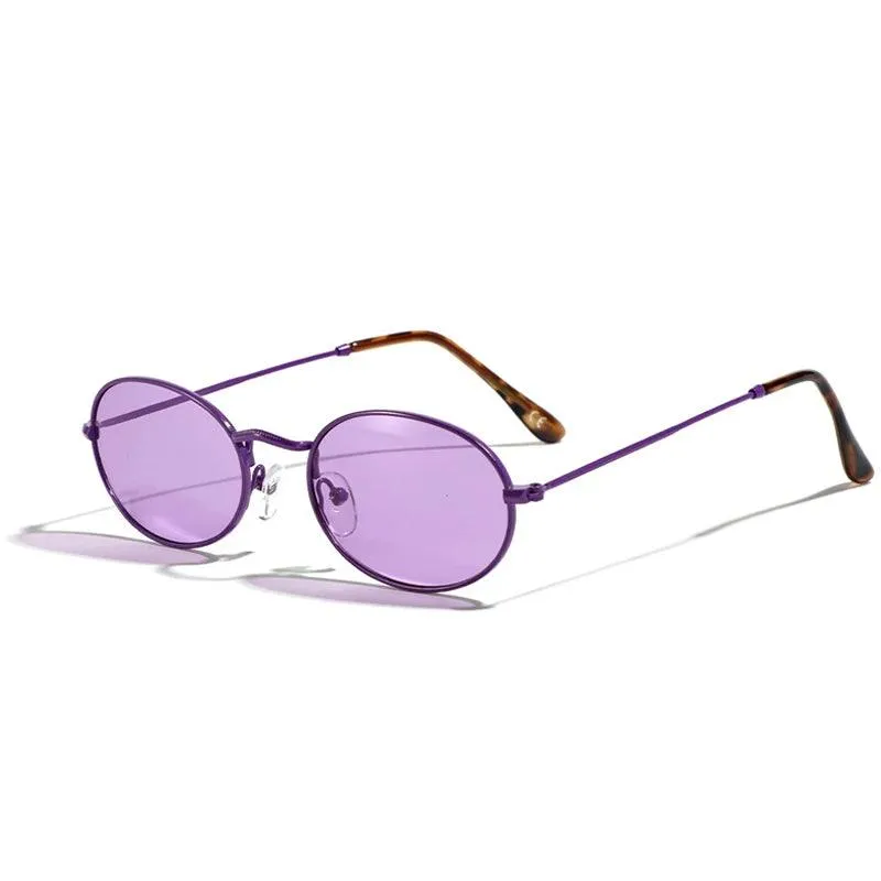 Chic Retro Oval Sunglasses